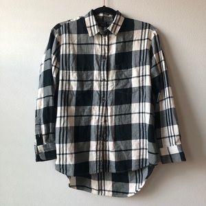 Madewell plaid flannel top